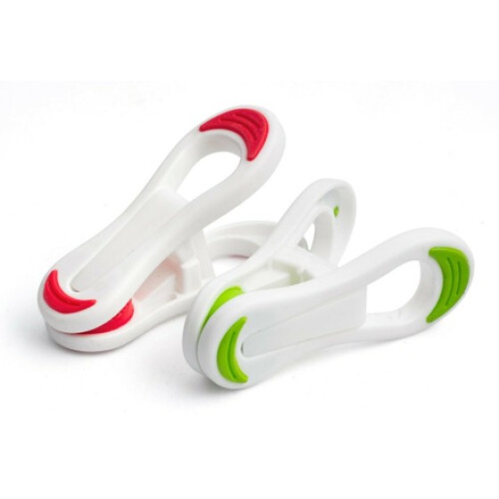 30 jepitan baju bergagang lembut, klip multifungsi, dengan tas karet